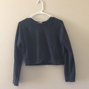 Forever 21 Black Crop Sweater